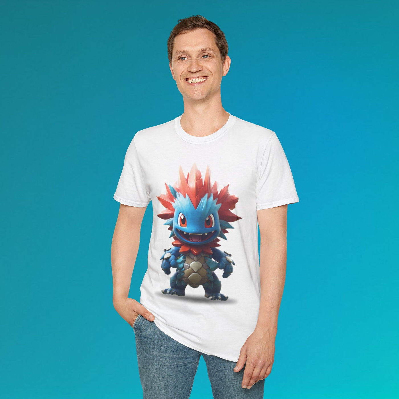 Cute Monster Graphic Unisex T-Shirt - Perfect for Gamers & Cartoon Lovers