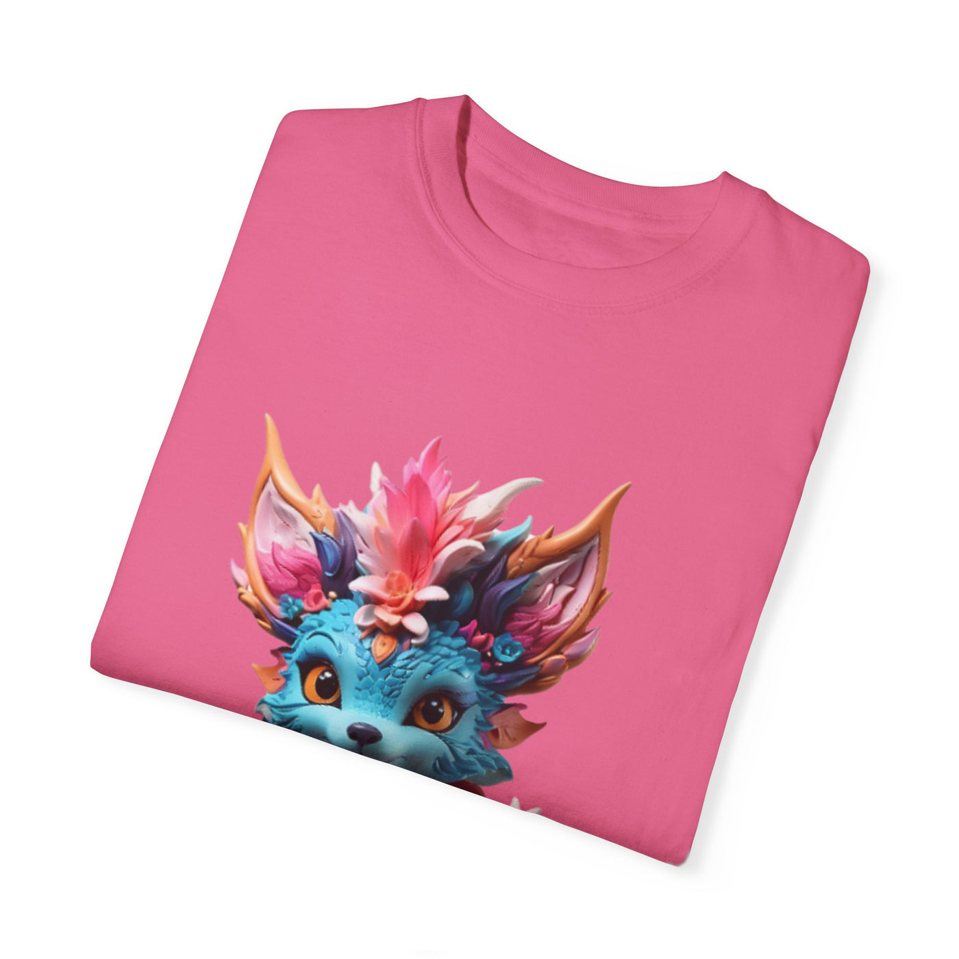 Whimsical Fantasy Creature T-Shirt - Unisex Garment-Dyed Tee