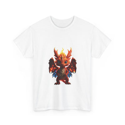 Fantasy Dragon Unisex Heavy Cotton Tee - Bold & Playful Graphic T-Shirt