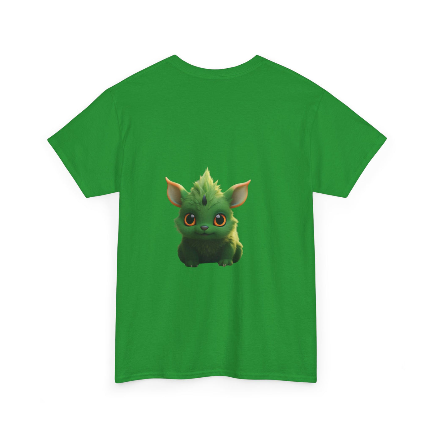Cute Green Creature Unisex Heavy Cotton Tee