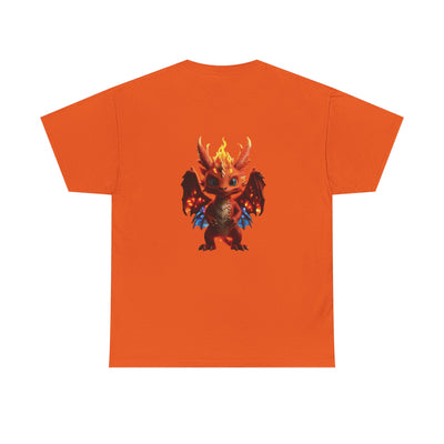 Fantasy Dragon Unisex Heavy Cotton Tee - Bold & Playful Graphic T-Shirt