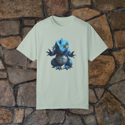 Cute Blue Dragon Unisex Garment-Dyed T-Shirt