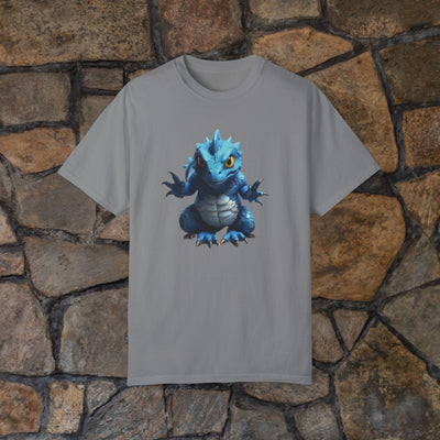 Cute Blue Dragon Unisex Garment-Dyed T-Shirt