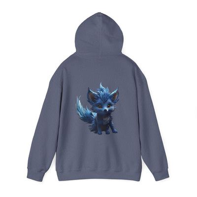Cute Blue Fox Hoodie for Animal Lovers