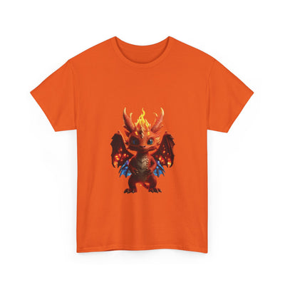 Fantasy Dragon Unisex Heavy Cotton Tee - Bold & Playful Graphic T-Shirt