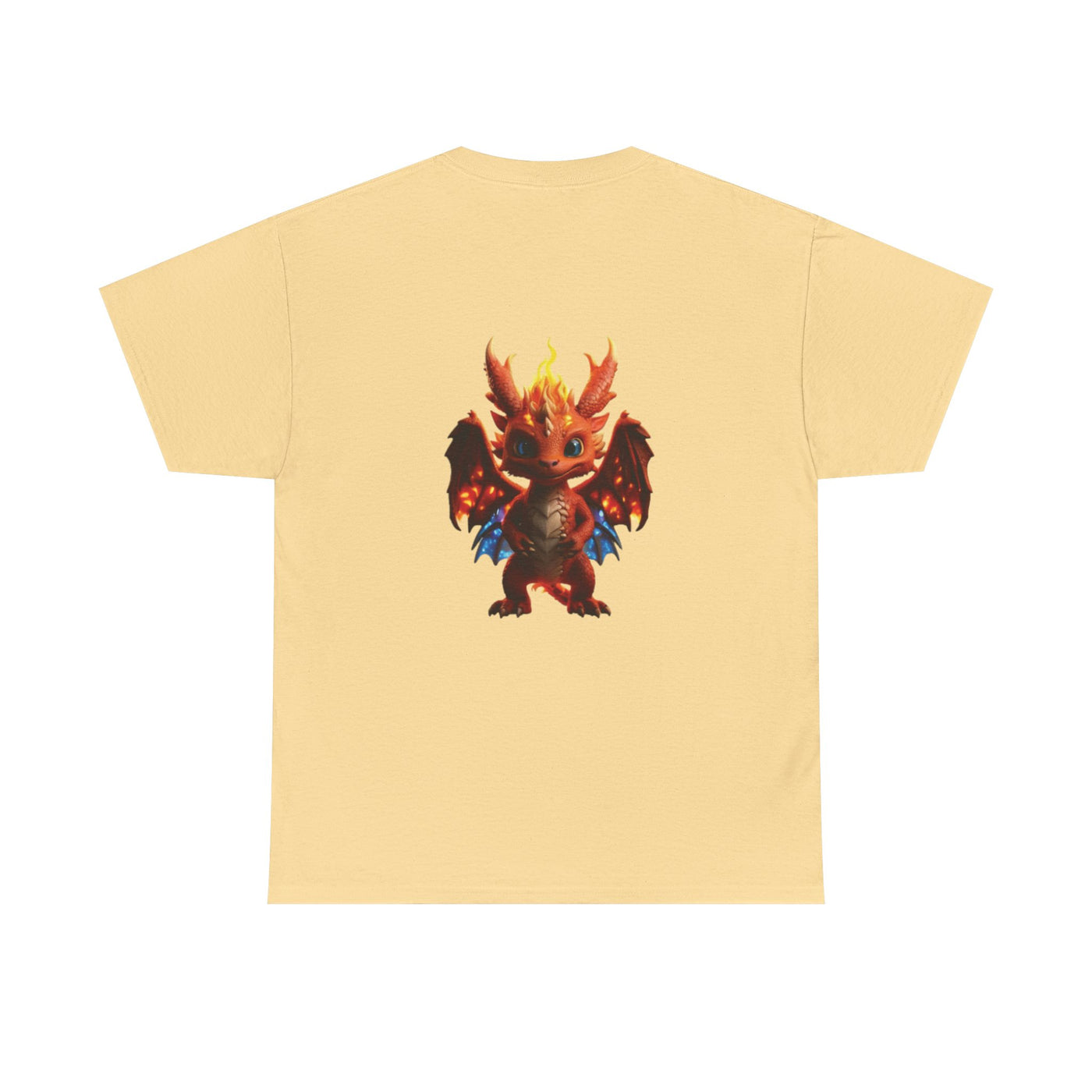 Fantasy Dragon Unisex Heavy Cotton Tee - Bold & Playful Graphic T-Shirt