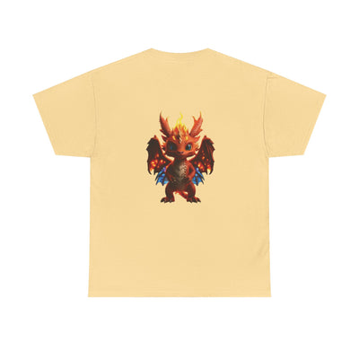 Fantasy Dragon Unisex Heavy Cotton Tee - Bold & Playful Graphic T-Shirt