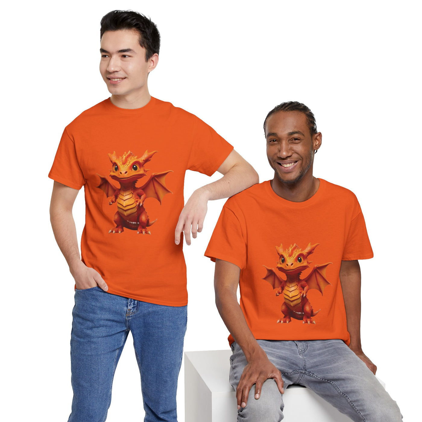 Cute Dragon Graphic T-Shirt for Fantasy Lovers