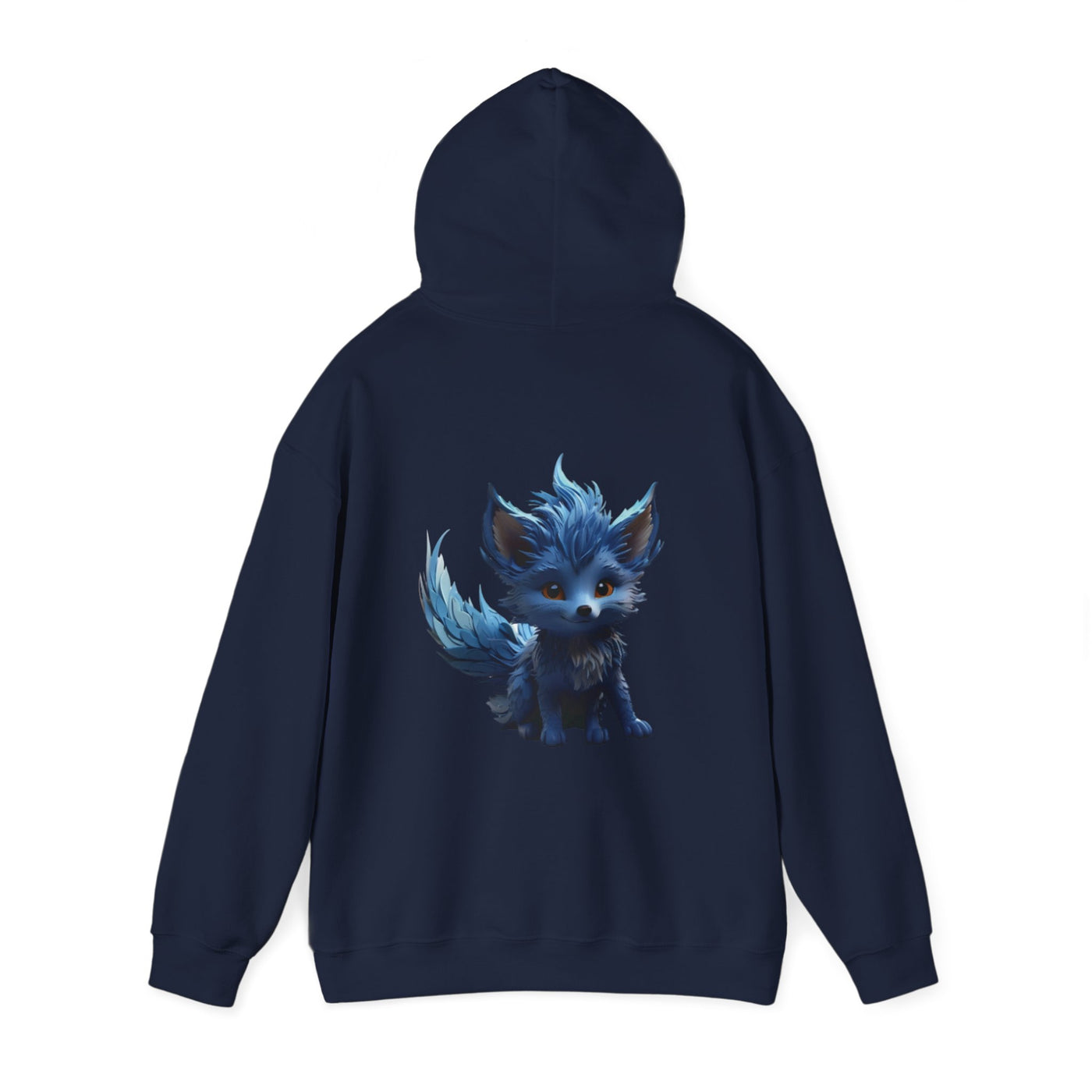Cute Blue Fox Hoodie for Animal Lovers