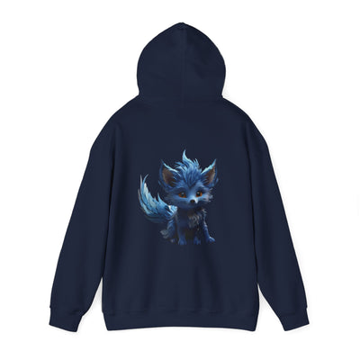 Cute Blue Fox Hoodie for Animal Lovers