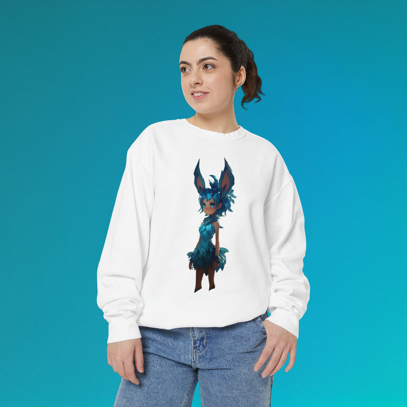 Cute Fantasy Character Unisex Sweatshirt - Cozy & Stylish