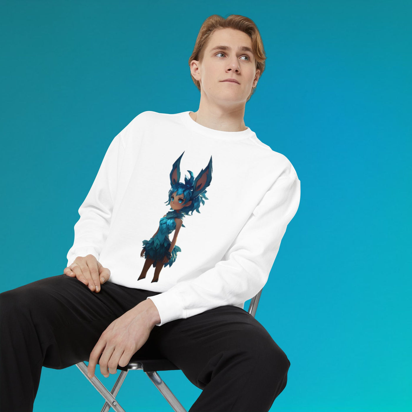 Cute Fantasy Character Unisex Sweatshirt - Cozy & Stylish
