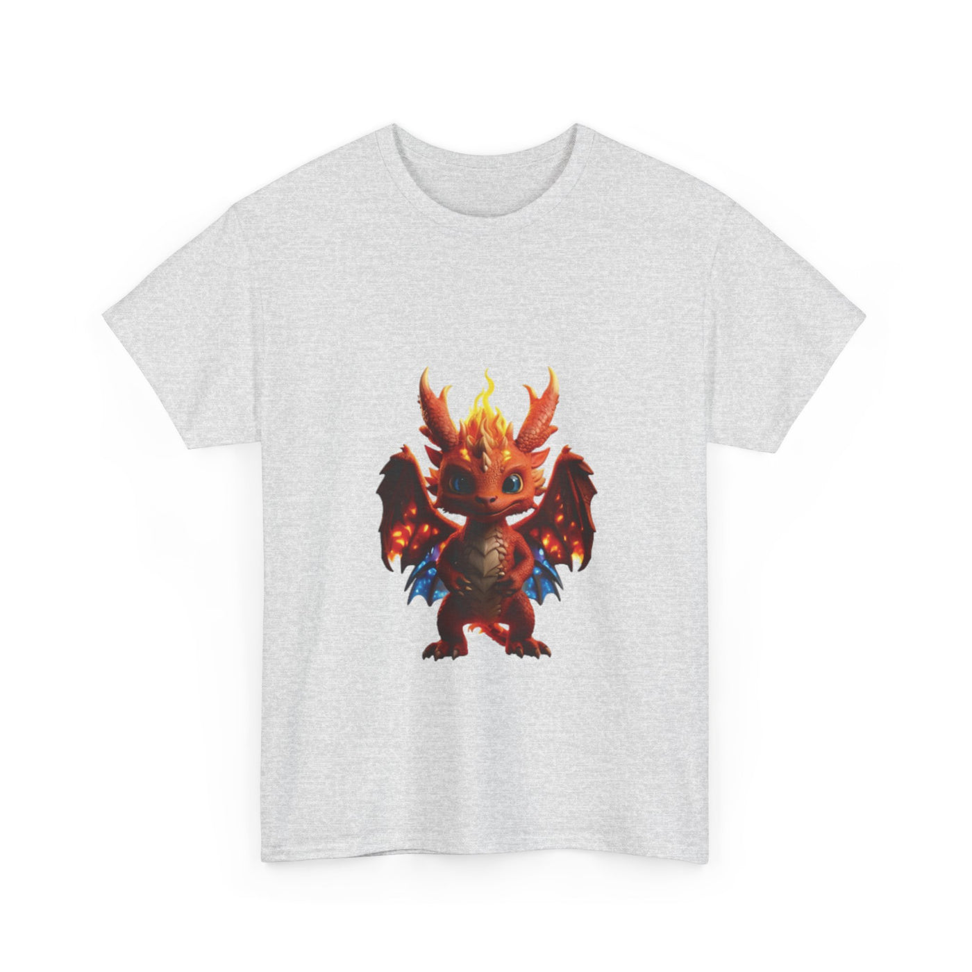 Fantasy Dragon Unisex Heavy Cotton Tee - Bold & Playful Graphic T-Shirt