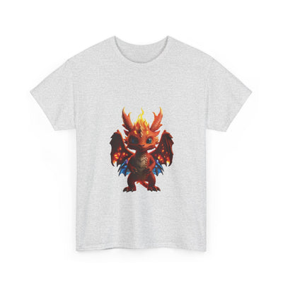 Fantasy Dragon Unisex Heavy Cotton Tee - Bold & Playful Graphic T-Shirt
