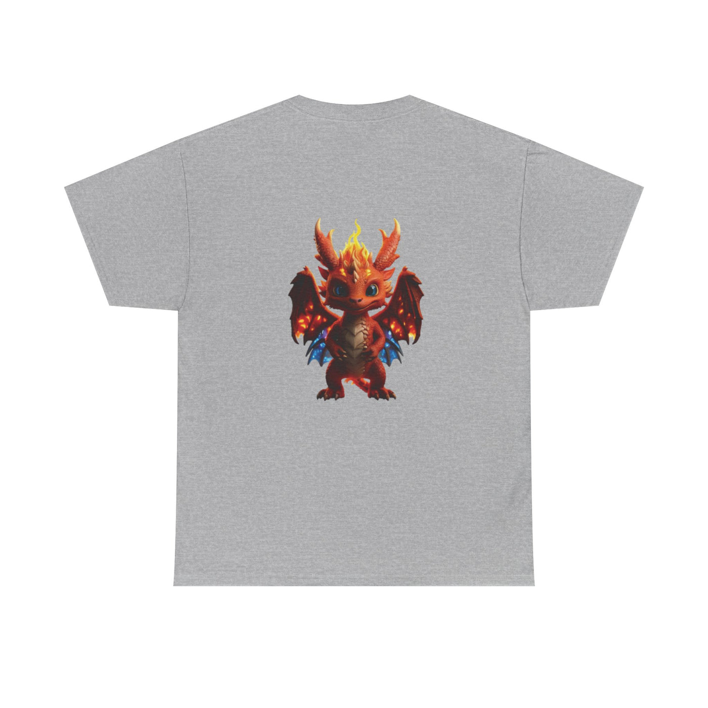 Fantasy Dragon Unisex Heavy Cotton Tee - Bold & Playful Graphic T-Shirt