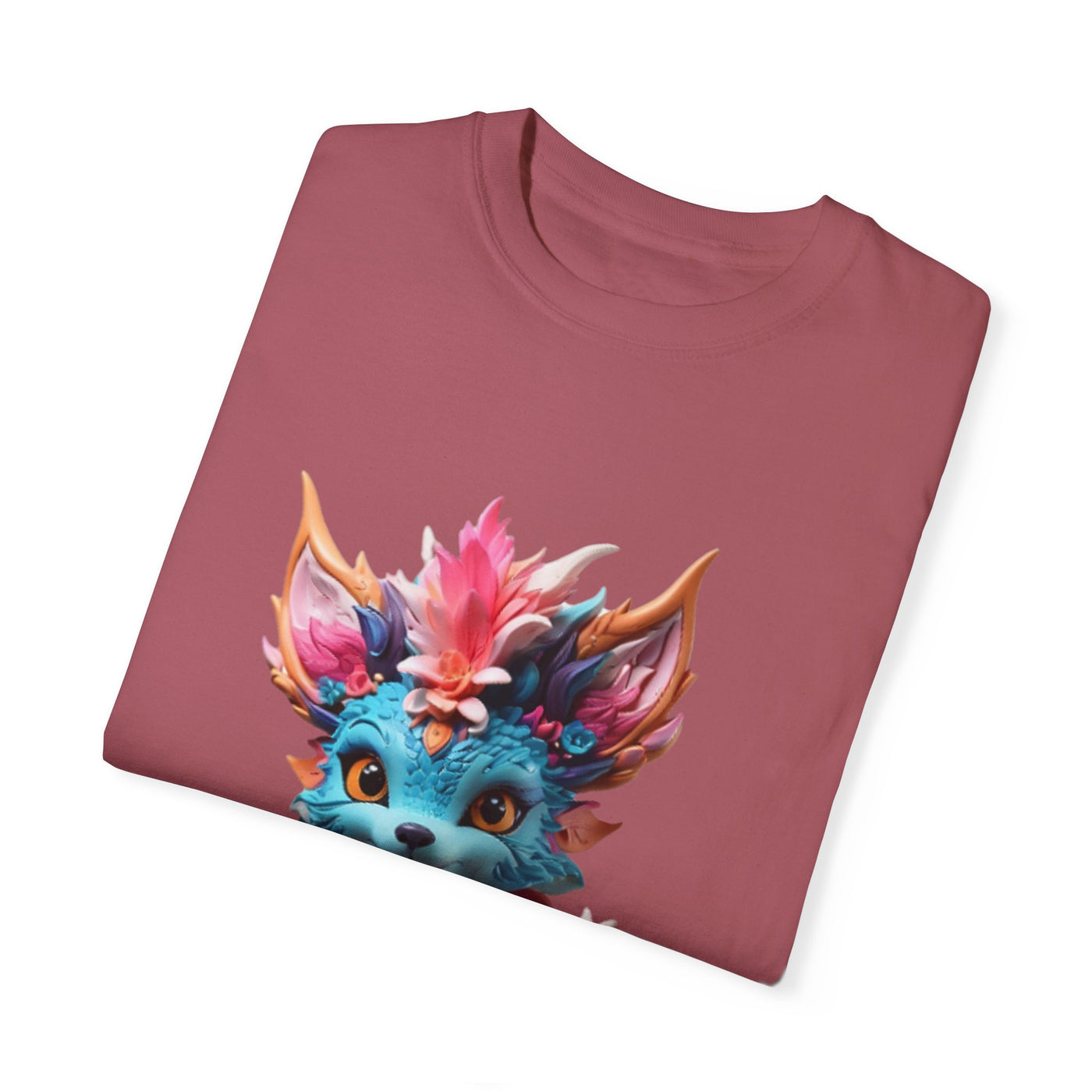 Whimsical Fantasy Creature T-Shirt - Unisex Garment-Dyed Tee