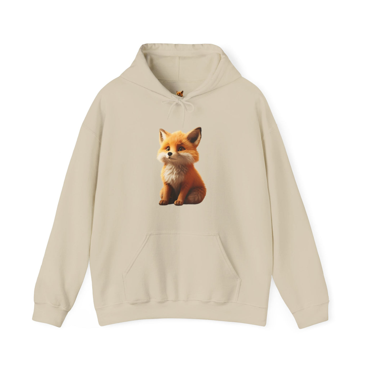 Adorable Fox Design Unisex Hoodie – Cozy Animal Lover Sweatshirt