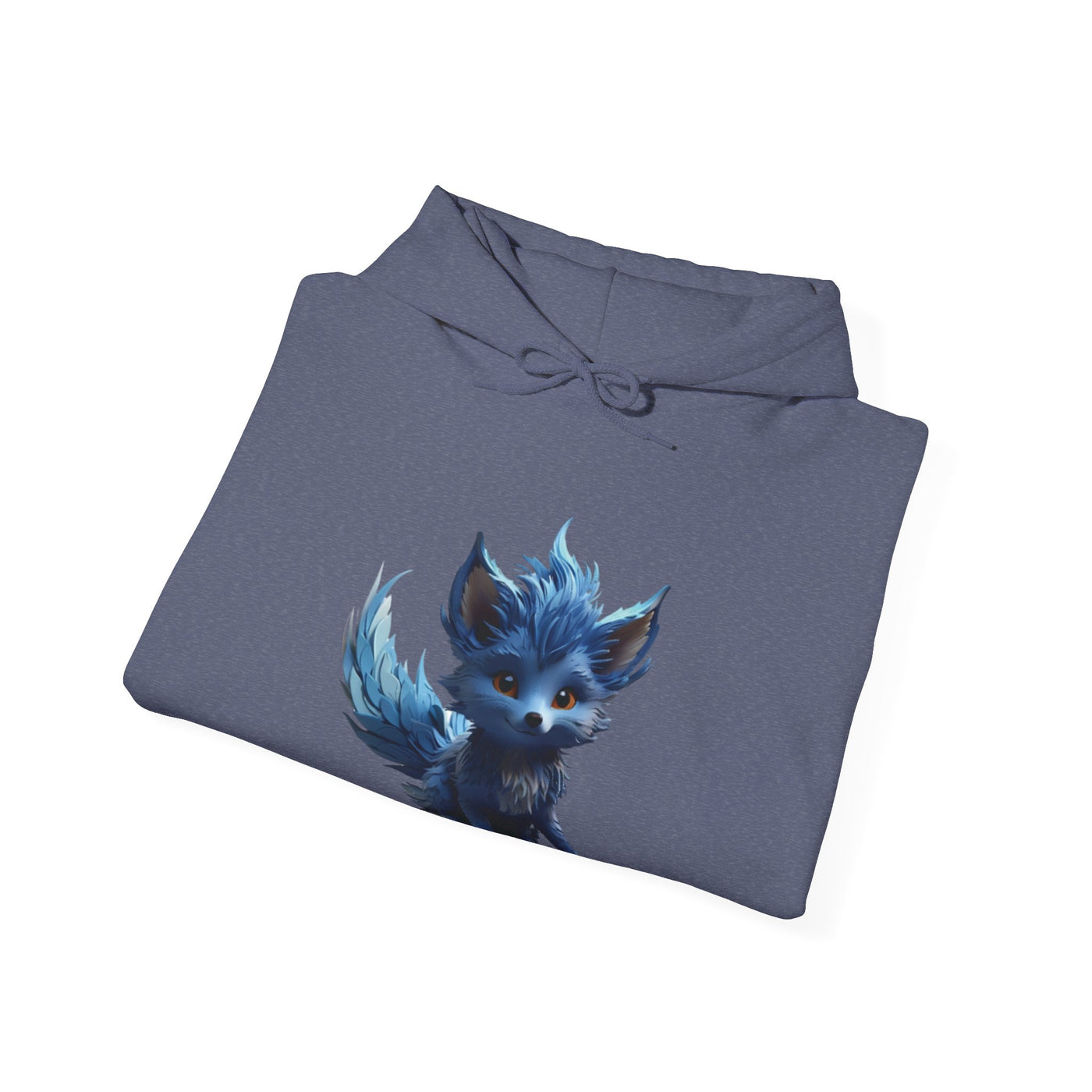 Cute Blue Fox Hoodie for Animal Lovers