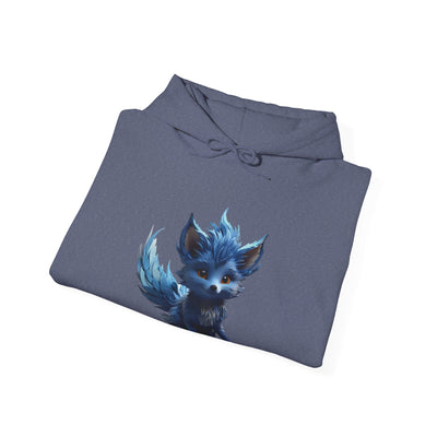 Cute Blue Fox Hoodie for Animal Lovers