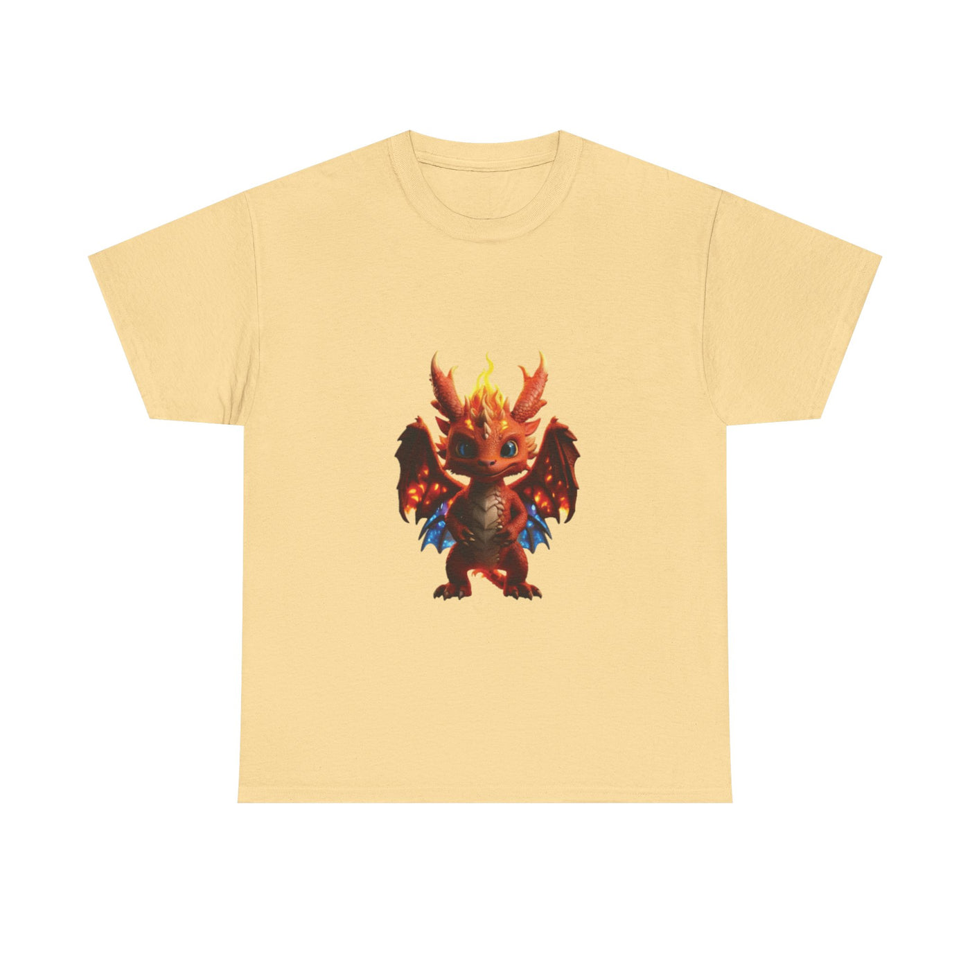 Fantasy Dragon Unisex Heavy Cotton Tee - Bold & Playful Graphic T-Shirt