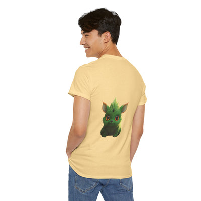Cute Green Creature Unisex Heavy Cotton Tee