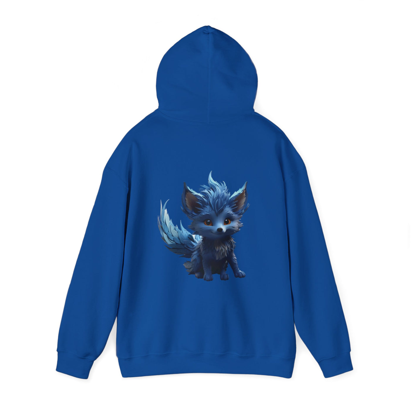 Cute Blue Fox Hoodie for Animal Lovers