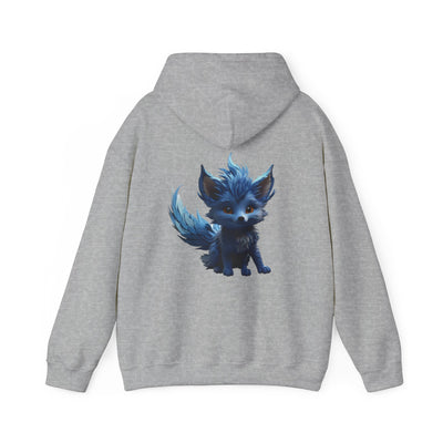 Cute Blue Fox Hoodie for Animal Lovers