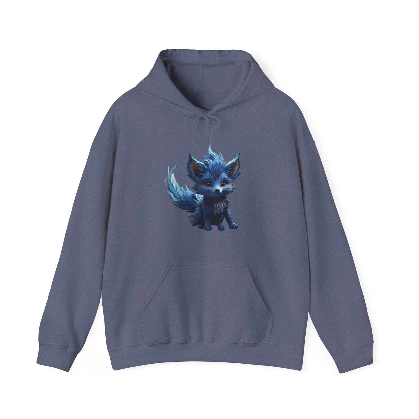 Cute Blue Fox Hoodie for Animal Lovers