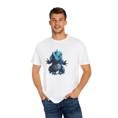 Cute Blue Dragon Unisex Garment-Dyed T-Shirt