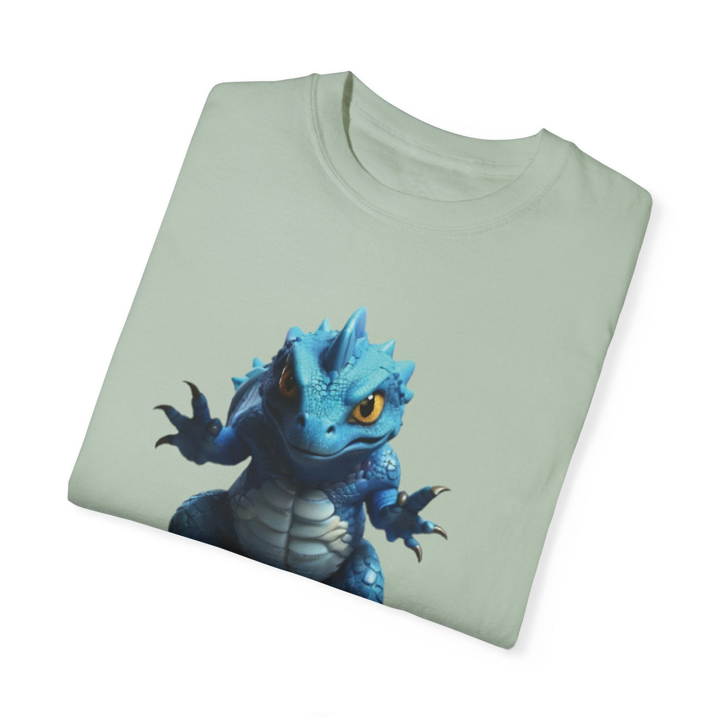 Cute Blue Dragon Unisex Garment-Dyed T-Shirt