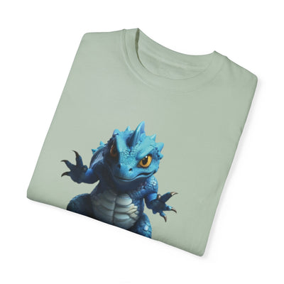 Cute Blue Dragon Unisex Garment-Dyed T-Shirt
