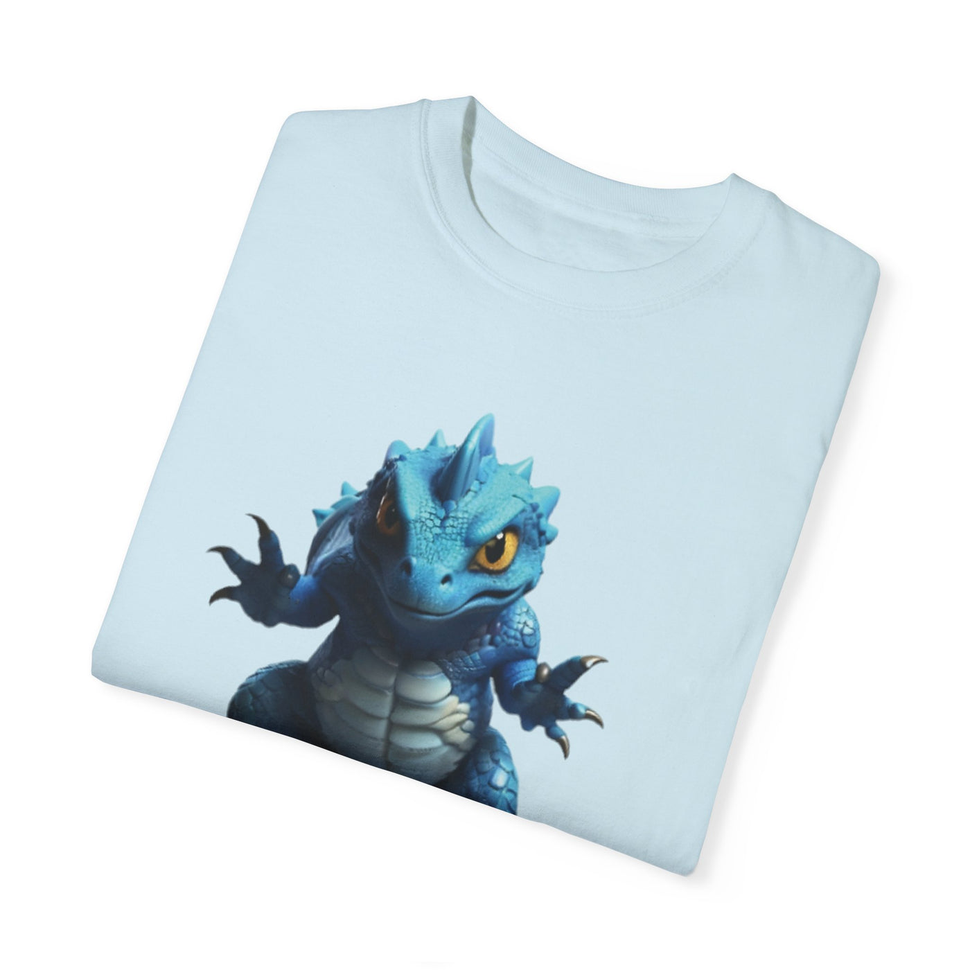 Cute Blue Dragon Unisex Garment-Dyed T-Shirt