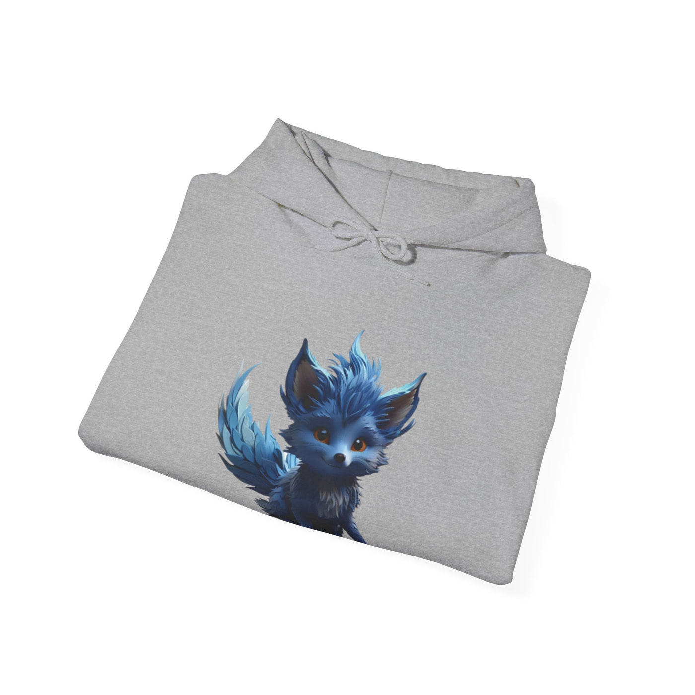 Cute Blue Fox Hoodie for Animal Lovers