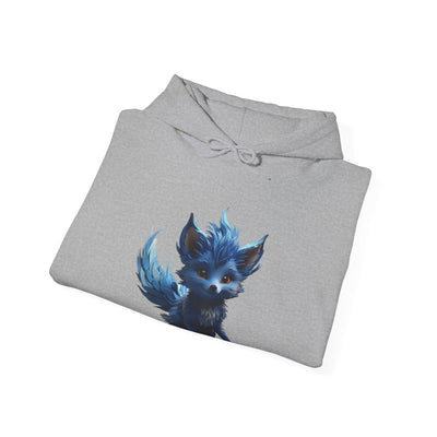 Cute Blue Fox Hoodie for Animal Lovers