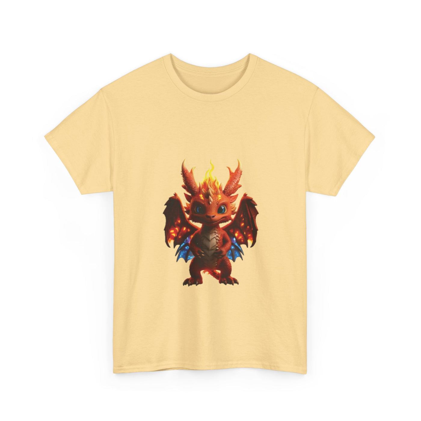 Fantasy Dragon Unisex Heavy Cotton Tee - Bold & Playful Graphic T-Shirt