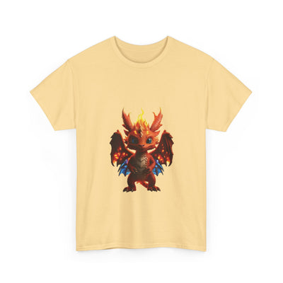 Fantasy Dragon Unisex Heavy Cotton Tee - Bold & Playful Graphic T-Shirt