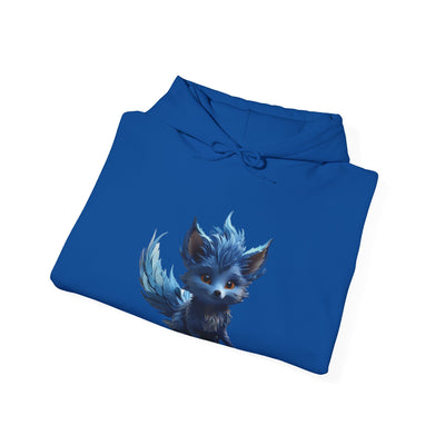 Cute Blue Fox Hoodie for Animal Lovers