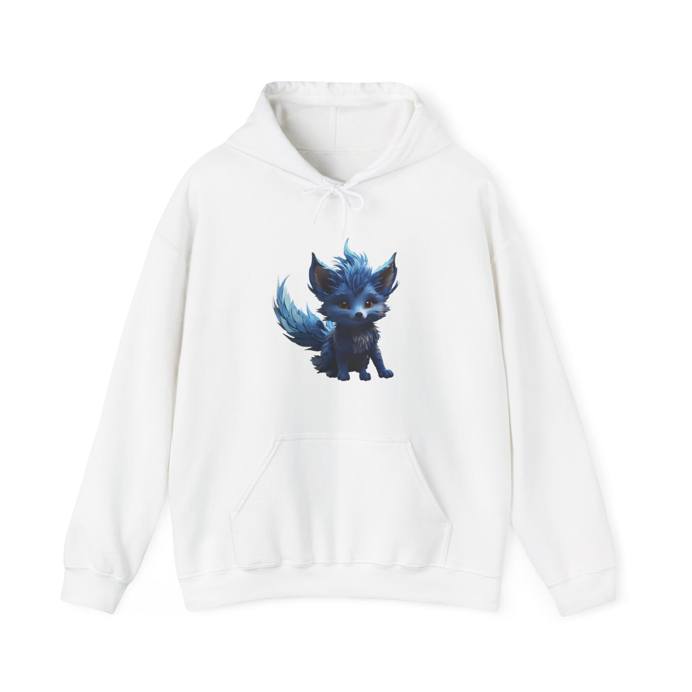 Cute Blue Fox Hoodie for Animal Lovers