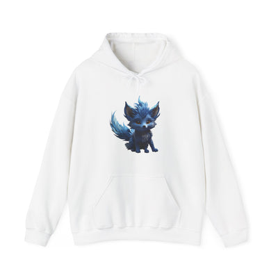 Cute Blue Fox Hoodie for Animal Lovers