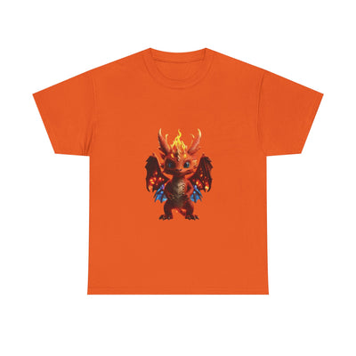 Fantasy Dragon Unisex Heavy Cotton Tee - Bold & Playful Graphic T-Shirt