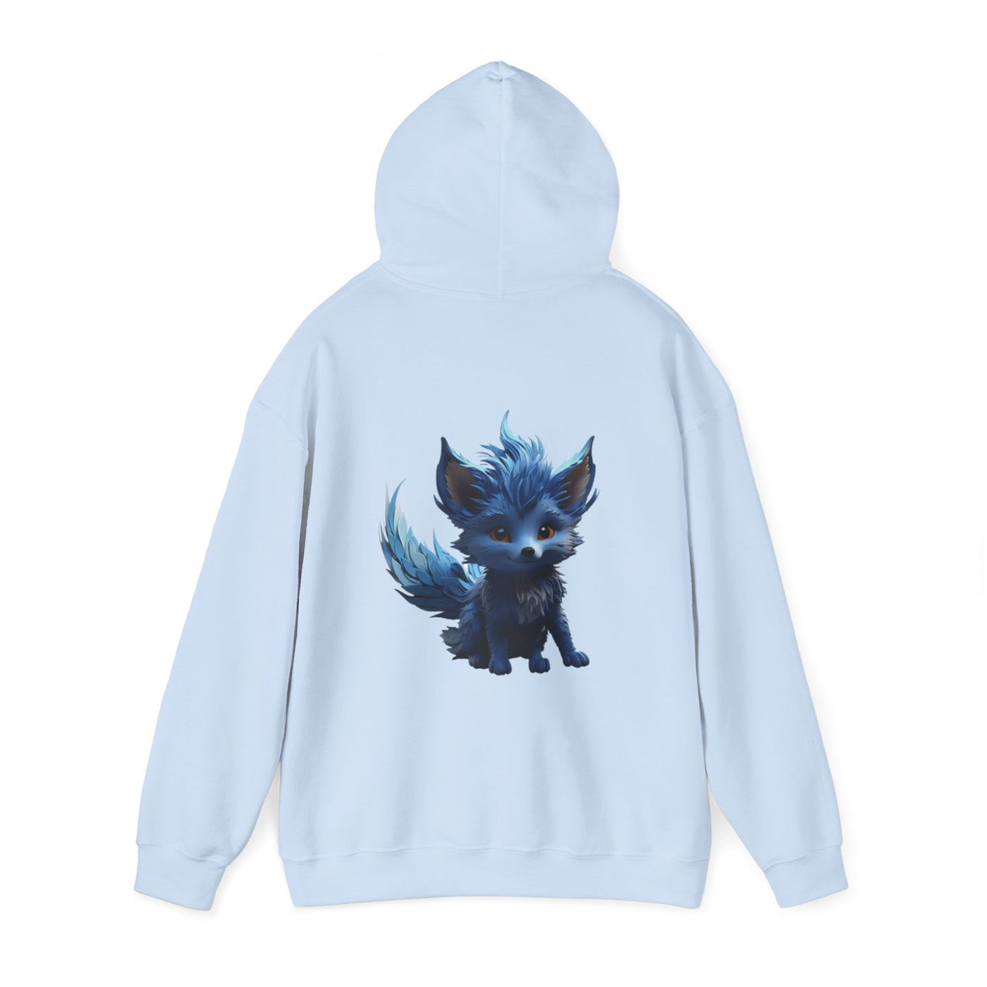 Cute Blue Fox Hoodie for Animal Lovers