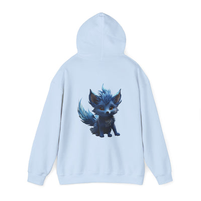 Cute Blue Fox Hoodie for Animal Lovers