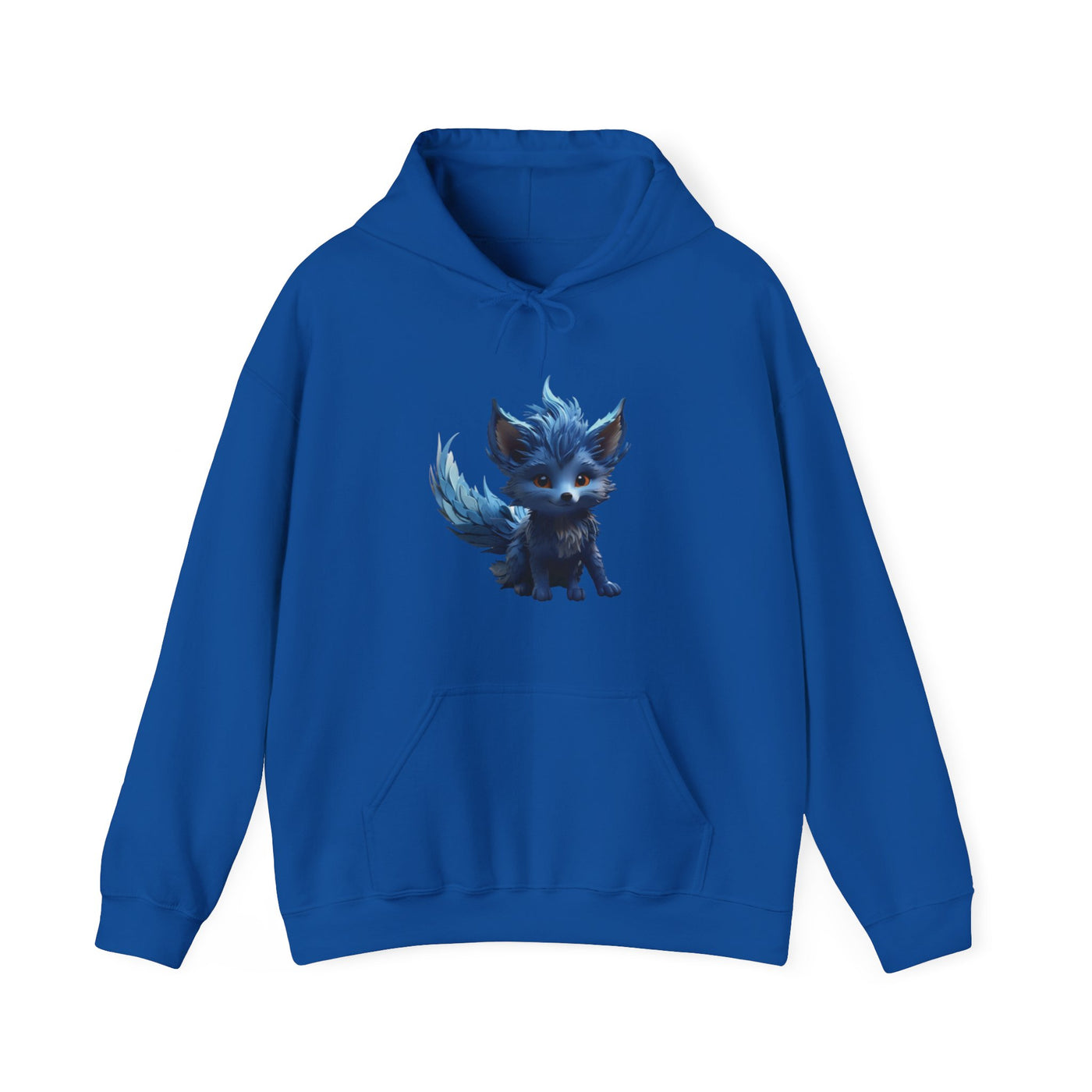 Cute Blue Fox Hoodie for Animal Lovers