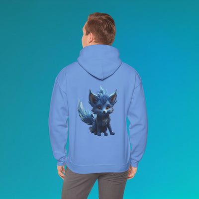 Cute Blue Fox Hoodie for Animal Lovers