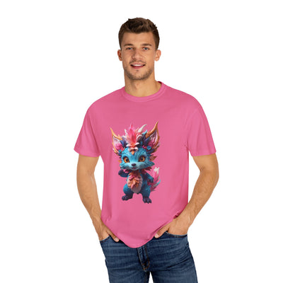 Whimsical Fantasy Creature T-Shirt - Unisex Garment-Dyed Tee