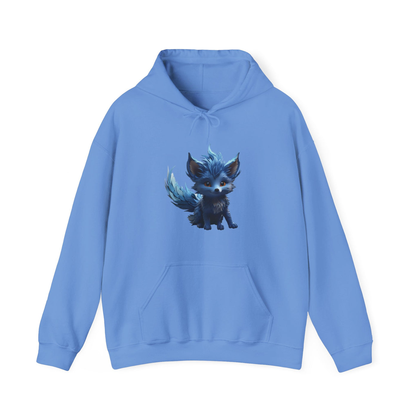 Cute Blue Fox Hoodie for Animal Lovers