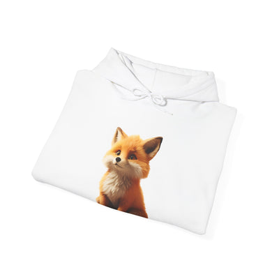 Adorable Fox Design Unisex Hoodie – Cozy Animal Lover Sweatshirt