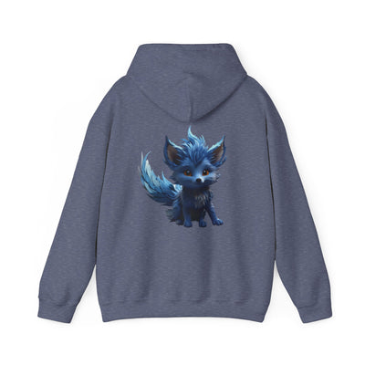 Cute Blue Fox Hoodie for Animal Lovers