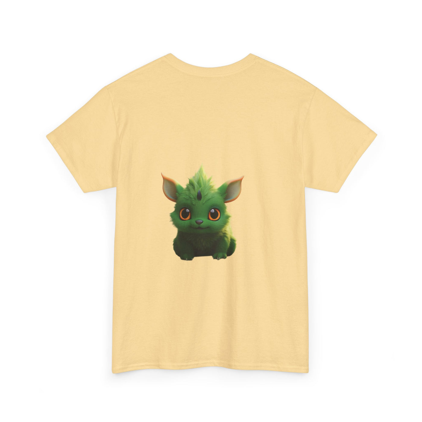 Cute Green Creature Unisex Heavy Cotton Tee