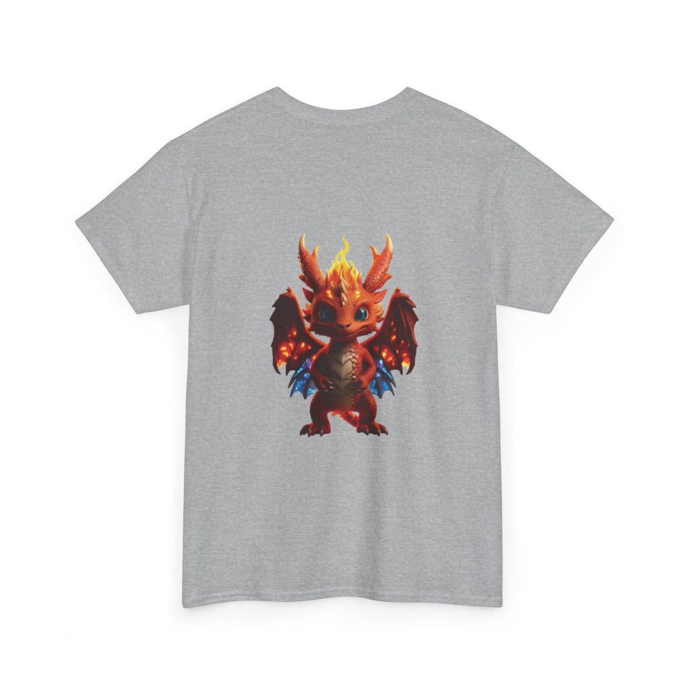 Fantasy Dragon Unisex Heavy Cotton Tee - Bold & Playful Graphic T-Shirt